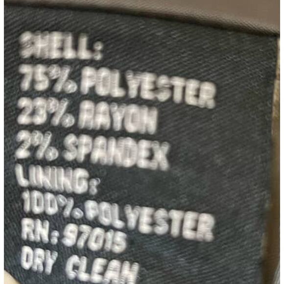 Signture By Larry Levine Jacket Womens 14 Gray Thin Strip - Picture 7 of 7
